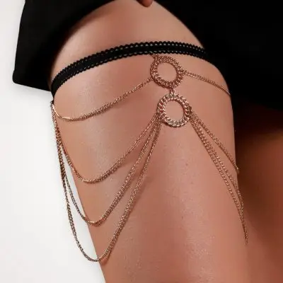 Oh Gold Leg Chain - Double Ring