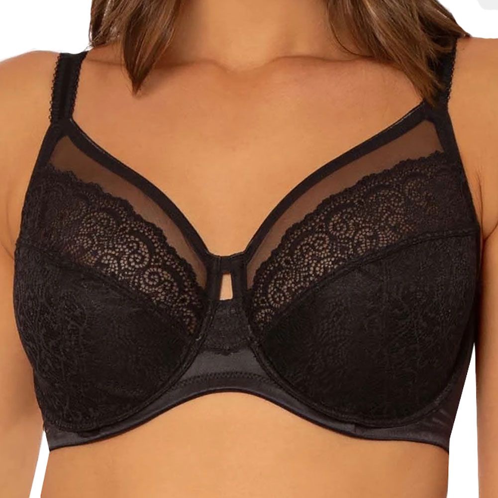 Triumph Sheer Lace UW Minimiser Bra - Black**