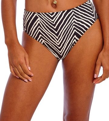 Freya Fiji Falls Mid Rise Swim Bikini Brief - Black