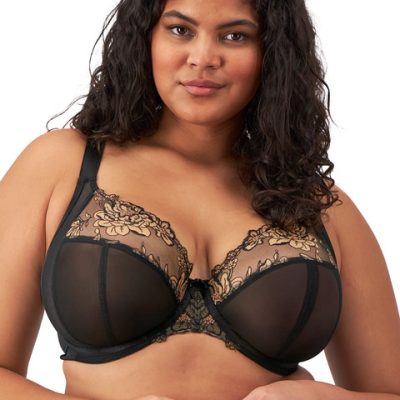 Elomi Teagan Uw Plunge Bra -Black/Almond
