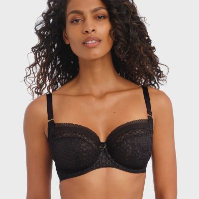 Freya Viva Lace Noir UW Side Support Bra - Black