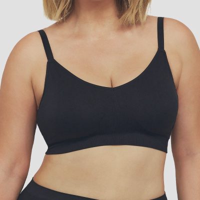 Ambra Curvesque Wirefree Support Bra - Black
