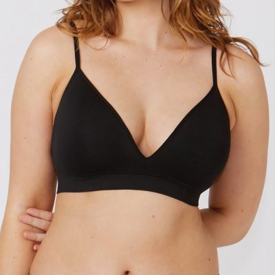 Ambra Bare Essentials Moulded Wire Free Bra - Black