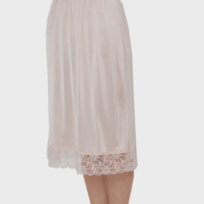 Baselayers Classic Lace Hem Half Slip - Skin