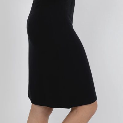 Baselayers Matt Tricot Basic Half Slip 60cm - Black