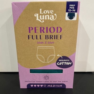Love Luna ♥ MED Full Brief/Org Cotton - Deep Pine**