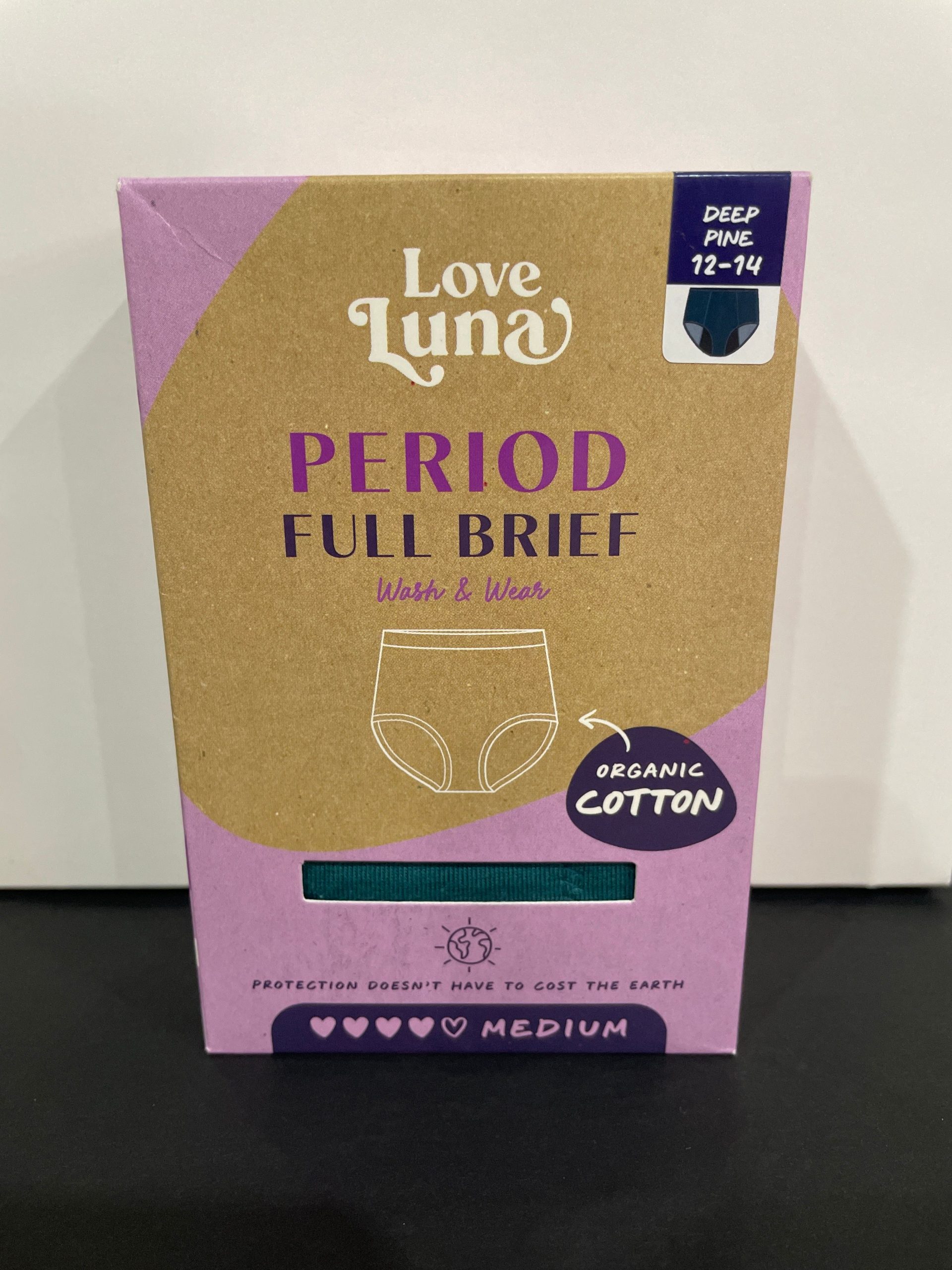 Love Luna ♥ MED Full Brief/Org Cotton - Deep Pine** - Innerware