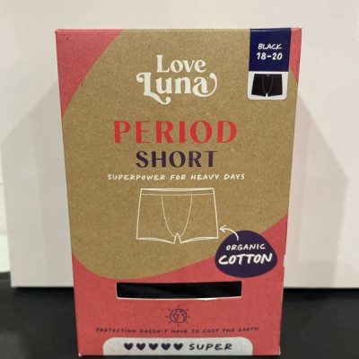 Love Luna ♥ SUPER Period Short - Black