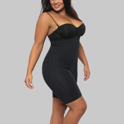 LaSculpte Microfiber Seamless High Waisted Shorts - Black