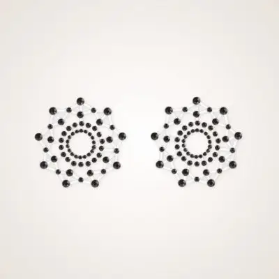 Beaded Nipple Pasties - Black