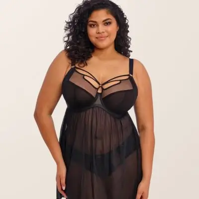Elomi Sachi UW Babydoll -Black