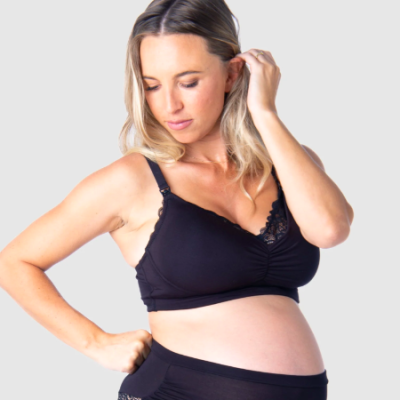 Hotmilk Serenity Bamboo Nursing Bra -Black