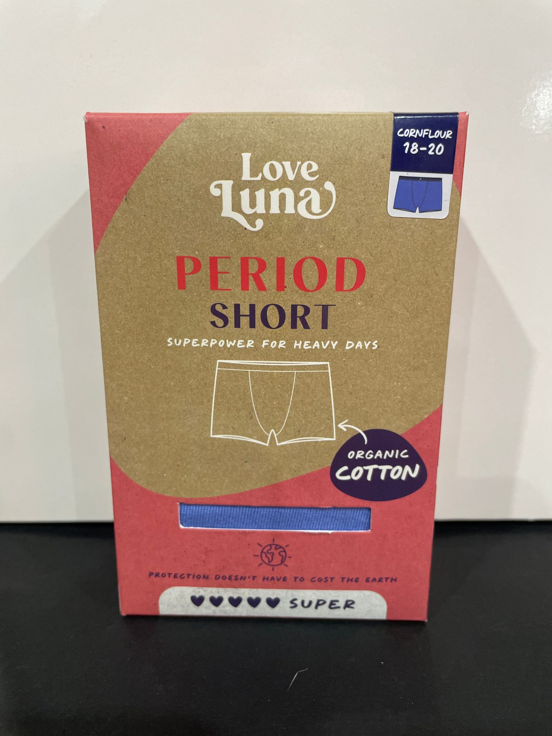 Love Luna ♥ SUPER Period Short - Cornflower - Innerware