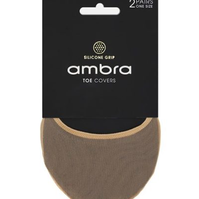Toe Covers 2Pk - Nude/Black