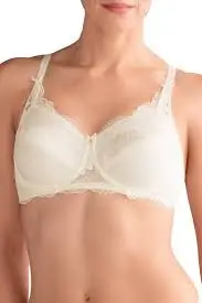 Amoena Aurelie Wired Lace Bra - Ivory