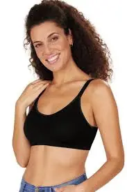 Amoena Eliza Padded Non Wired Bra - Black