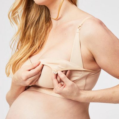 Cake Popping Candy Busty Nursing Bralette - Beige