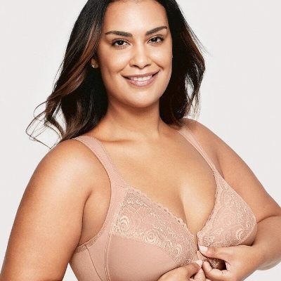 Glamorise Wonderwire Front Close Bra - Cappuccino