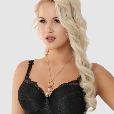 Nessa Abbi Padded Lace Bra - Black