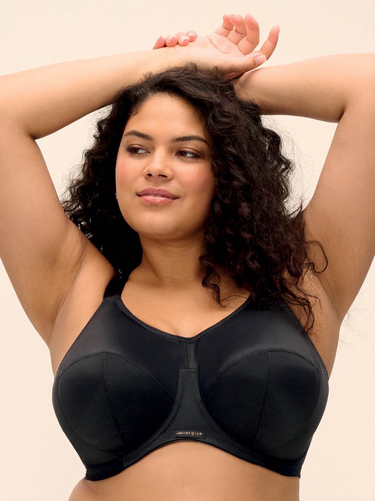 Elomi Energise Black Uw Sports Bra - Black