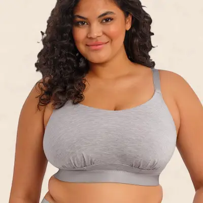 Elomi Downtime Non Wired Bralette - Grey Marl