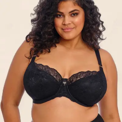 Elomi Brianna UW Lace Half Padded - Black