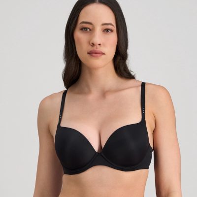 Pleasure State OMB Smooth 200% Boost Push Up Bra - Black