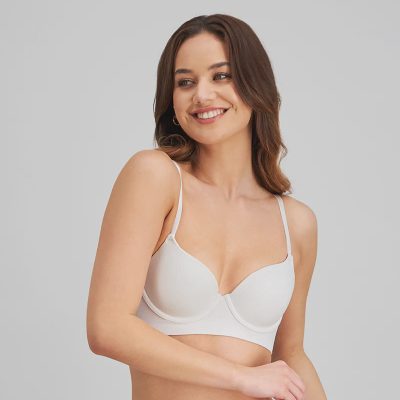 Bendon Play Contour Long Line Bra - White