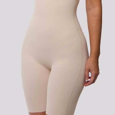 LaSculpte Microfiber Seamless High Waisted Shorts - Nude