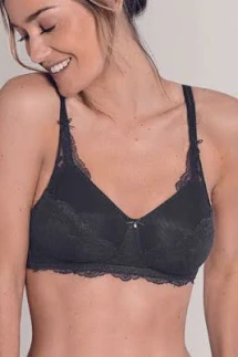 Amoena Aurelie Wired Lace Bra - Black