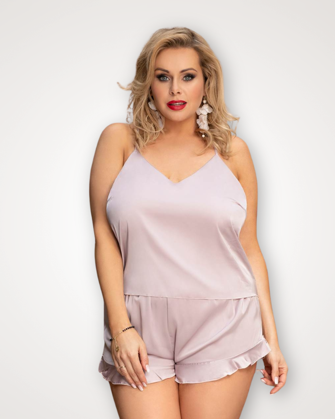 Female Inner Ware SNL Satin Slumber PJ Set - Pink - Innerware