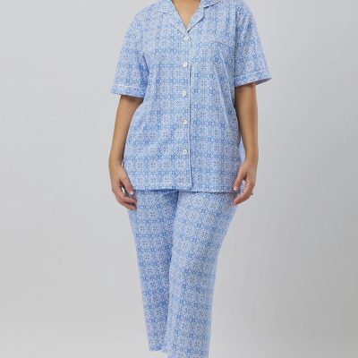 Shrank Pj pant set- Indigo