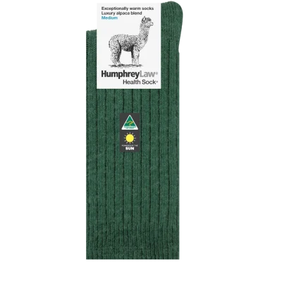 Humphrey Law Alpaca Wool Blend Sock -Hunter Green