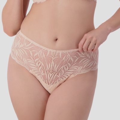 Triumph Essential Lace Maxi Brief - Nude Pink