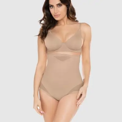 Miraclesuit Sheer Shaping High Waisted Brief - Nude