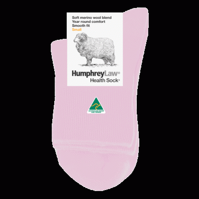 Humphrey Law Fine Merino Wool Short Leg Health Sock - Blossom