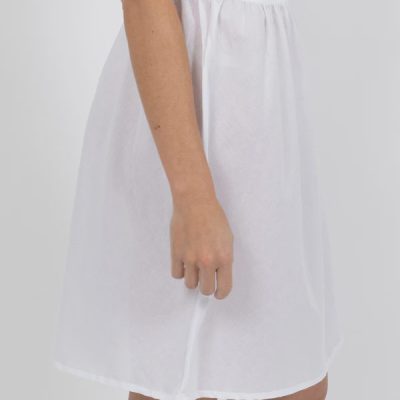 Baselayers Cotton Voile Half Slip -White