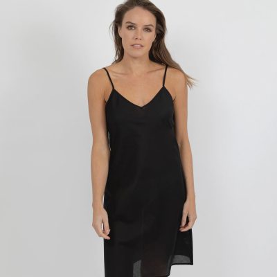 Baselayers Cotton Voile Reversible Chemise - Black