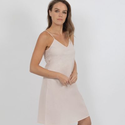 Baselayers Cotton Voile Reversible Chemise - Nude