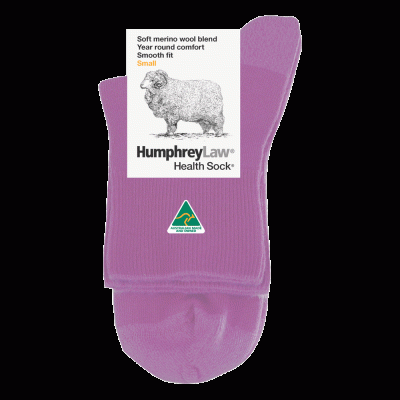 Humphrey Law Fine Merino Wool Short Leg Health Sock - Lavender