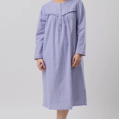 Fleur De Lys Nightie - Indigo