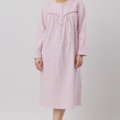Rose Spot Nightie - Pink