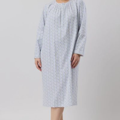 Tulip Stipe Nightie - Blue