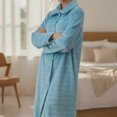 Givoni Mid Button Gown - Mint