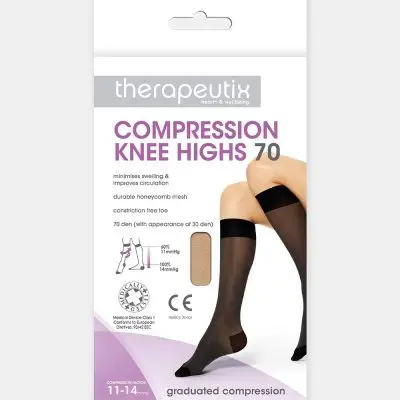 Therapeutix Compression Knee highs 70 - Natural