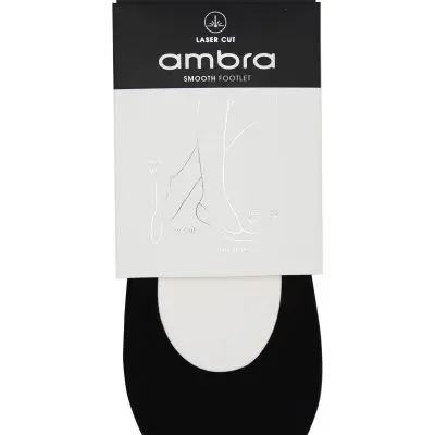 Ambra Smooth Footlet - Black