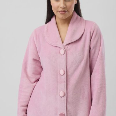 Luxury Sleep Jacket - Blush