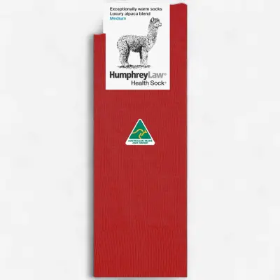 Humphrey Law Luxury Alpaca Blend Sock - Red