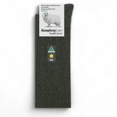 Humphrey Law 90% Fine Merino Wool Health Sock - Bluestone