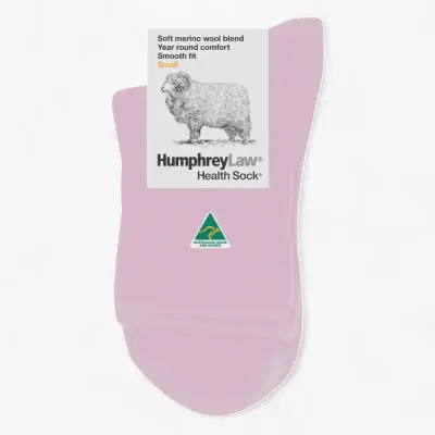 Humphrey Law Fine Merino Wool Ankle Sock - Pink